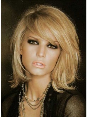 Perruque Éblouissante Lisse Capless Cheveux Naturels