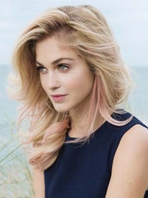 Perruque Exceptionnelle Ondulée Lace Front Synthétique