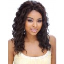 Perruque Somptueuse Ondulée Lace Front Cheveux Humains