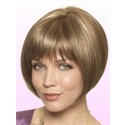 Perruque Exquise Grise Lace Front De Style Bob