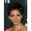 Perruque Fascinante De Style Halle Berry Courte Ondulée Synthétique