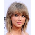 Perruque Épatante Lisse Capless Cheveux Naturels De Style Taylor Swift
