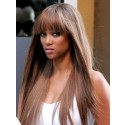 Perruque Acceptable Lisse Capless Synthétique De Style Tyra Banks