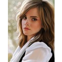 Perruque Délicate Ondulée Lace Front Synthétique De Style Emma Watson