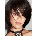 Perruque Courte Divertissante Lisse De Style Bob De Rihanna