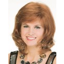Perruque Mi-Longue Acceptable De Cheveux Naturels