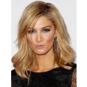 Perruque Fameuse Mi-Longue Ondulée Lace Front Cheveux Naturels