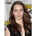 Perruque Grisante Ondulée Lace Front Synthétique De Style Emilia Clarke