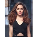 Perruque Favorable Ondulée Lace Front Synthétique De Style Emilia Clarke