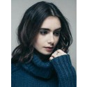 Perruque Sensationnelle Ondulée Lace Front Cheveux Naturels De Style Lily Collins