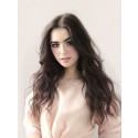 Perruque Romantique Ondulée Lace Front Cheveux Naturels De Style Lily Collins