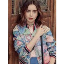 Perruque Magique Ondulée Lace Front Synthétique De Style Lily Collins