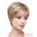 Perruque Chic Lisse Capless Courte De Cheveux Naturels