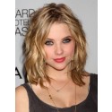 Perruque Longueur d’Epaule Ondulée Lace Front Cheveux Naturels De Style Ashley Benson