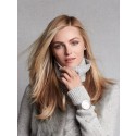 Perruque Grisante Lisse Lace Front Synthétique