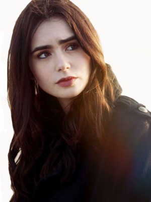 Perruque Chouette Acceptable Ondulée Lace Front Cheveux Naturels De Style Lily Collins