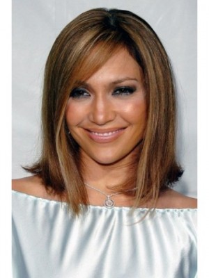 Cheveux front droit de style Jennifer Lopez 